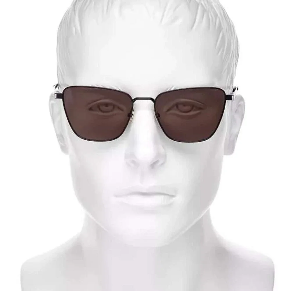 Saint Laurent women's Cat Eye‎ SL551 Sunglasses - Black / Grey - retail $475 - Picture 4 of 9